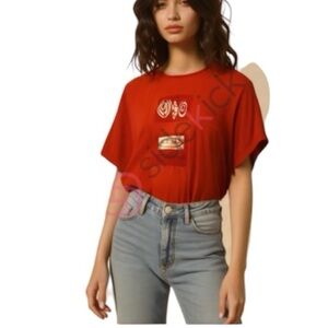 Fenini vintage beaded fringe front hem top size 1x (3x$15)